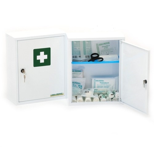 Nástěnná lékárnička s náplní do 30 osob DIN 13169